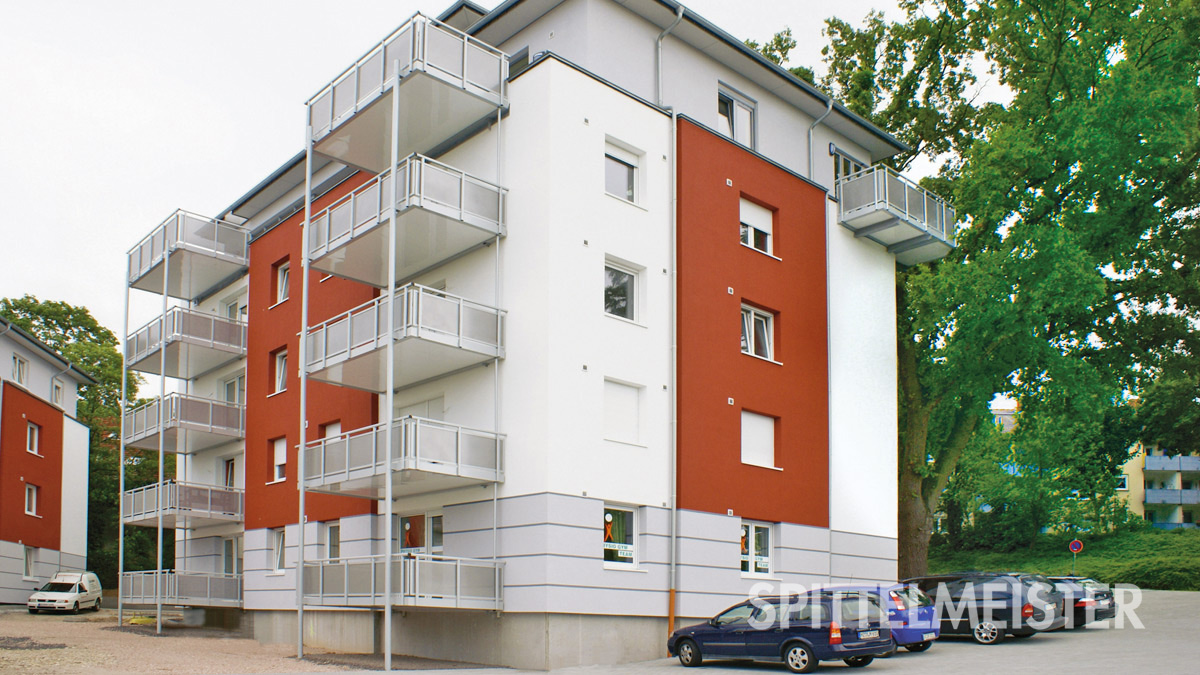 Schöck Isokorb Balkon freitragend aufgehängt