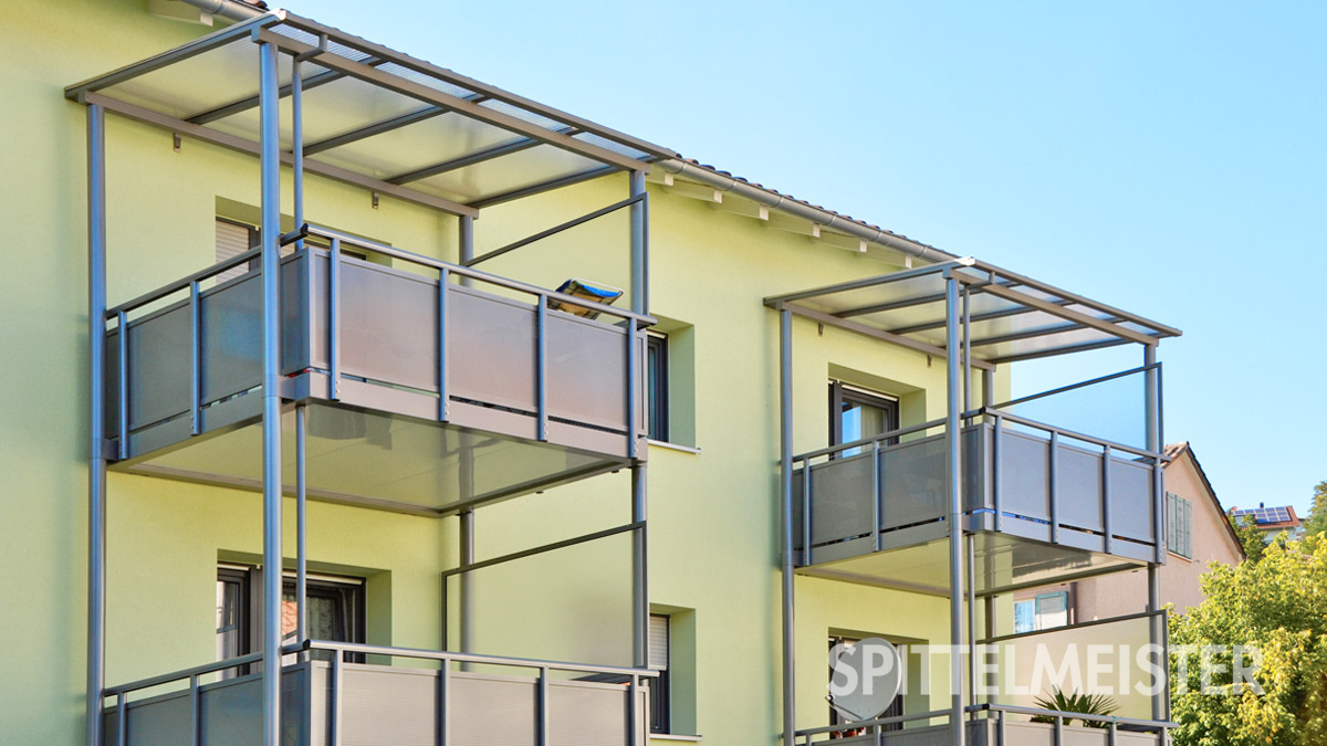 Aluminiumbalkone in Pforzheim - gebaut vom Balkonbauer Spittelmeister