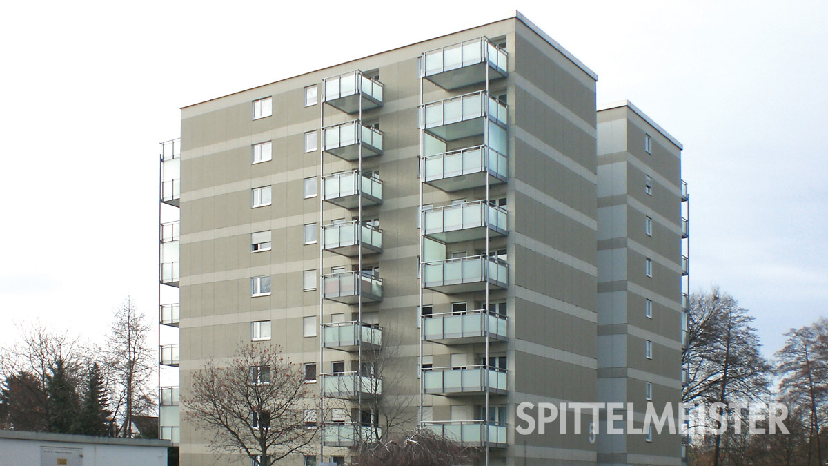 Balkone in Ettlingen am Hochhaus