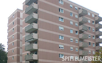 Balkone abreißen Balkonerneuerung an Hochhaus Ettlingen