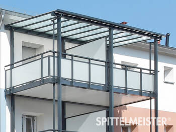 Balkon Classic Alu mit Sichtschutz 