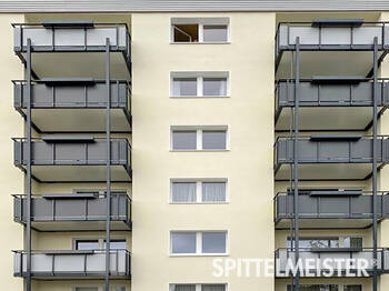 Balkone Alu anthrazit dunkle Pulverbeschichtung