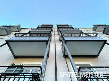 Alu Balkon mit Blumenkastenhalterung 