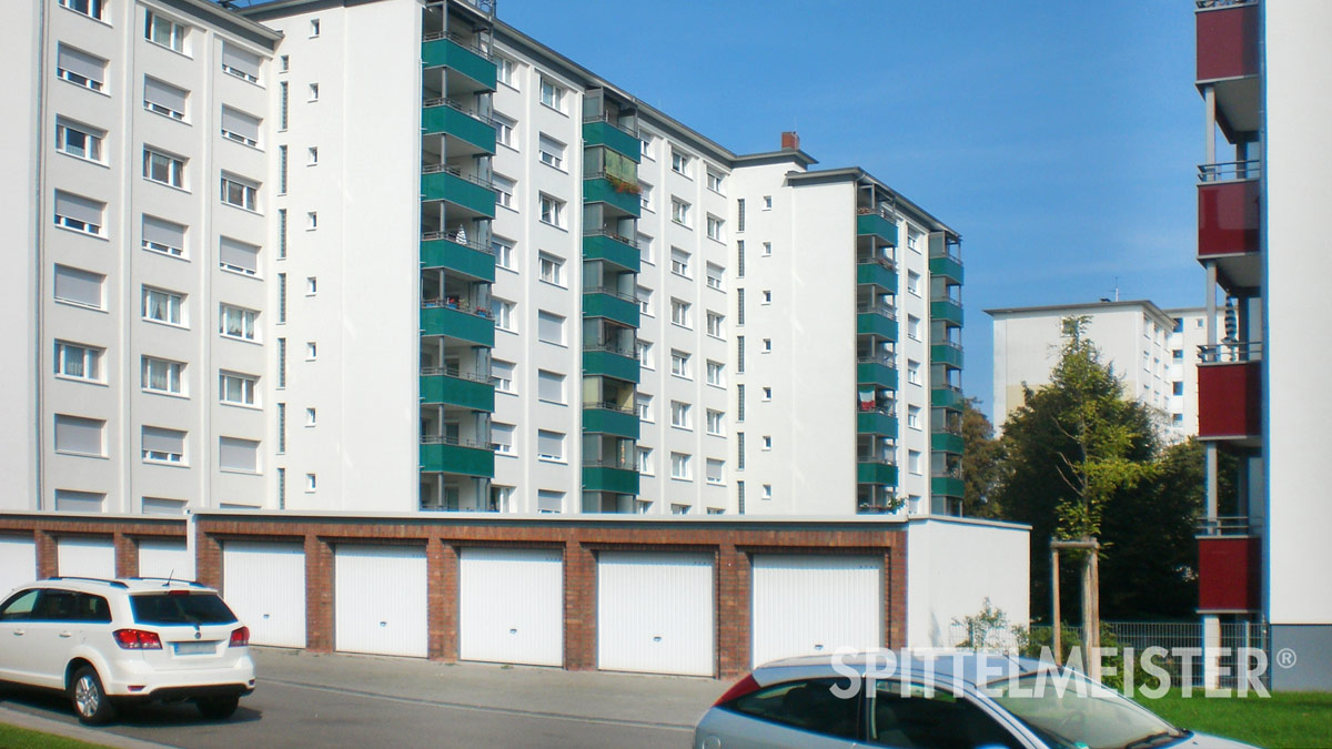 Glasbalkone am Hochhaus Ludwigshafen