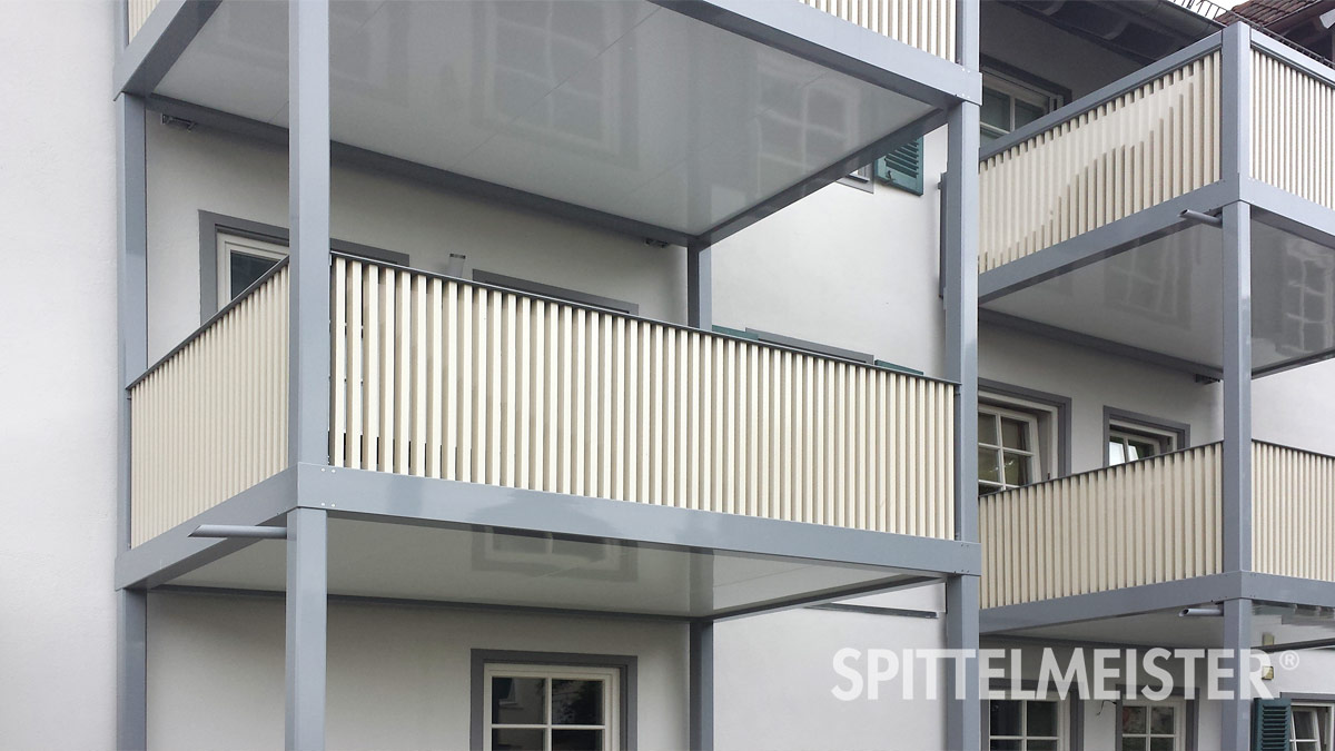 Balkonbau in Winterbach © Balkonbauer Spittelmeister Balkonbau der Sonderbalkone Alu in Winterbach