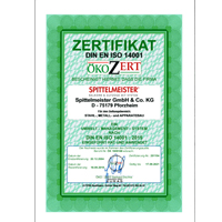 Zertifikat DIN EN ISO 14001:2015 