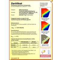 Zertifikat Passivhaus Isocon-v.de