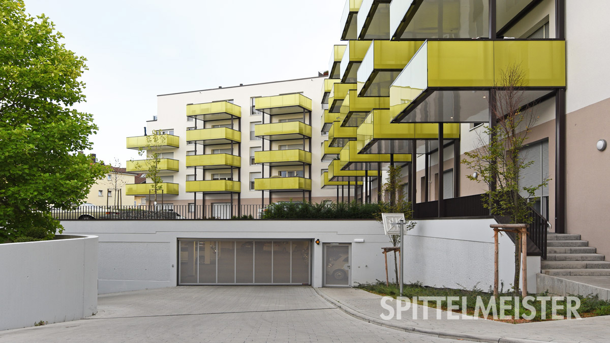 Passivhaus Heilbronn, Spittelmeister Fertigbalkone