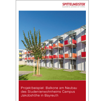 Für Architekten. Information zum Projekt als Download. Stahlbalkone am Neubau Bayreuth