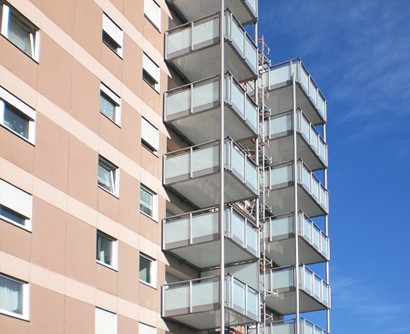 Balkone in Ettlingen am Hochhaus