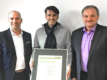 50 Jahre Partnerschaft mit Schüco Gratulation für 50 Jahre Partnerschaft mit Schüco