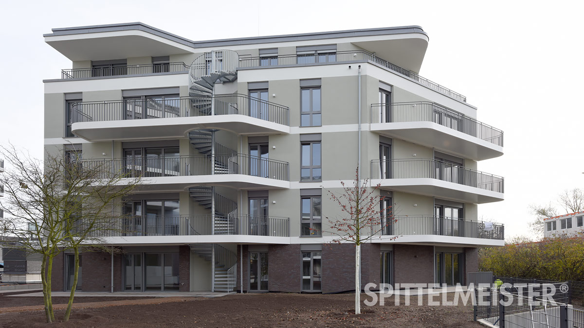 Fluchttreppen am Balkon aus Stahl Balkone Spittelmeister Mainz Hellinghöfe